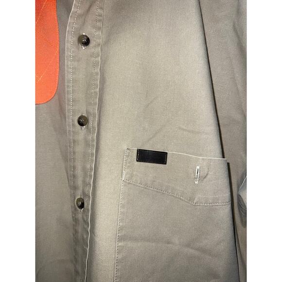 Vintage Pendleton Hunting Shirt Button Up Hong Kong Made Brown orange LS Large - Picture 3 of 11